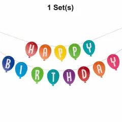 Happy Birthday Balloon Party Garland