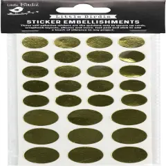 Little Birdie Sticker Sheet 29/Pkg-Golden Dots