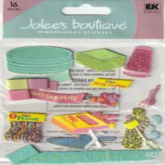Jolee's Boutique Birthday Party Supplies Dimensional Stickers