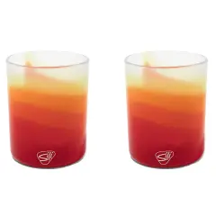 Silipint: Rocks Glasses 12oz: 2 Pack - Marigold - Silicone Cocktail Cups, Unbreakable, Hot/Cold Drinks, Dishwasher-Microwave-Freezer-Oven Safe