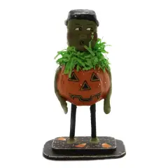 Esc And Company 6.5 Inch Trick Or Treat Frankie Halloween Figurine , Halloween Decor Lexi Grenzer Designs Orange