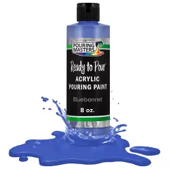 Pouring Masters Bluebonnet Ready to Pour Acrylic Pouring Paint - Premium 8-Ounce Pre-Mixed Fluid Acrylic Paint - Fluid Art Supplies for Canvas, Wood, Paper, Tile & Rocks