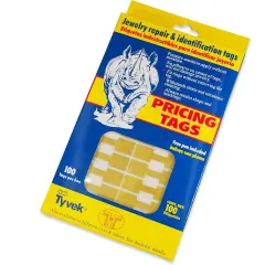 Jewelry Price Tags - Rectangle Gold (Package of 1000)