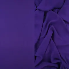 1 Yard Soft Rayon Crepon Fabric Solid Woven Textured Drapery Accent 50/51" Width VIOLET