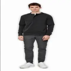 Adidas&reg; Half Zip Hooded Jacket Cotton & Recycled Polyester Black