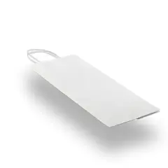 Reliable Plain White Kraft Shopping Bag 10" x 5" x 10"