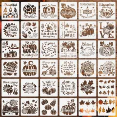 36 Pc Fall Stencils - 5.12 x 5.12 Inch