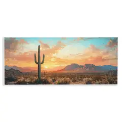 Stupell Industries Western Sunset Canyon Wall Plaque, design by Petal Prints Design