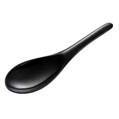 Hutzler 8-Inch BPA-Free Melamine Rice Paddle / Wok Spoon Black