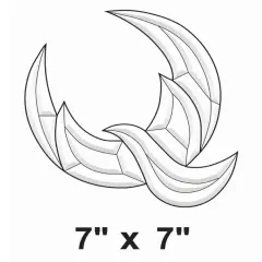 7" x 7" Exquisite Clear Glass Embracing Dove Bevel Cluster EC182