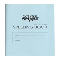 School Smart Spelling Blank Book, 5-1/2 x 8-1/2 Inches, 48 Pages, Pack of 24
