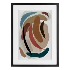 Stupell Industries Paper Collage Earth Tones Framed Print Under Glass, design by Nikki Galapon