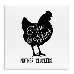 Stupell Industries Sassy Rise & Shine Rooster Wall Plaque Art Design by Conrad Knutsen