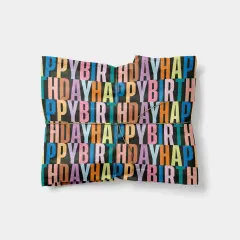 Colorful Letters "Happy Birthday" Gift Wrap III