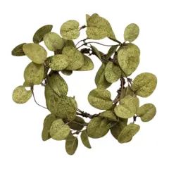 Penny Leaf Candle Ring Green