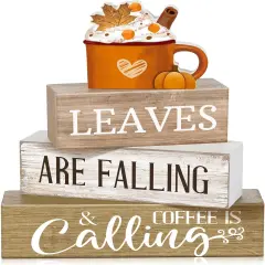 4 Pcs Fall Tabletop Decor