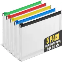 Plastic Filing Envelopes with Zipper Closure