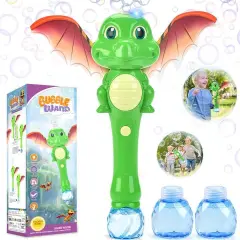 Dinosaur Bubble Wand Toys for Kids Age 3 4 5 6 7 8 Years Old: Bubbles Machine for Kids, Toddler Outdoor Toys