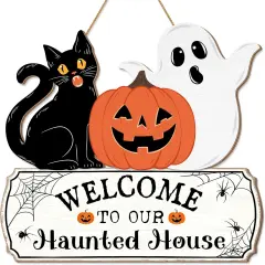 Halloween Decorations Door Hanging Sign