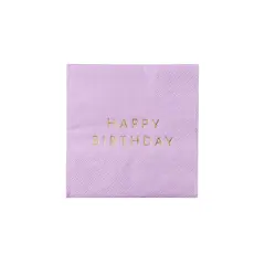 LE LILAC SIGNATURE HAPPY BIRTHDAY COCKTAIL NAPKINS