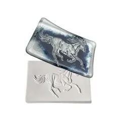5.5" x 3" x 1" Horse Dish Slumping Glass Fusing Kiln Mold