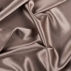 1 Yard Cappuccino Silk Crepe Back Satin Soft Smooth Luxurious Sewing Fabric for Formal Dresses 44 inch Width