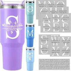 10 Sheets Waterproof Split Letter Stickers