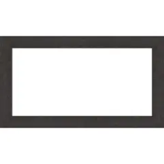 Rustic Plank Narrow Framed Dry Erase Magnetic Board Espresso