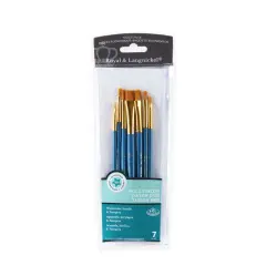RSET-9187 | 7pc Golden Taklon Shader Brush Set