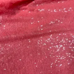 1 Yard Glitz Sequin Fabric Sparkling Mesh Polyester for Costumes Events and Decorations Width 50&ndash;54 inches Coral