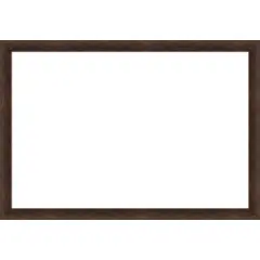 Warm Walnut Narrow Framed Dry Erase Magnetic Board