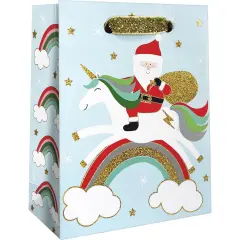 Pack/6: Merry Unicorns Gift Bag - 4 x 2 x 5"