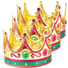 Adult Gold Foil Crowns 12 Units