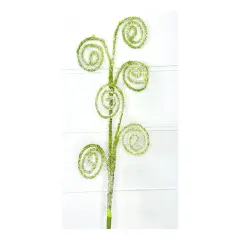 Versatile Green Beauty: 27" Moss Spiral Curl Spray-63320GN