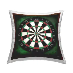 Darts Game Target Design by Molly B. Throw Pillow 