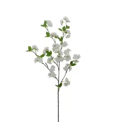 35&rdquo; Artificial Cherry Blossom Spray &ndash; Faux Floral Branch in Pink or Cream for Home & Wedding D&eacute;cor