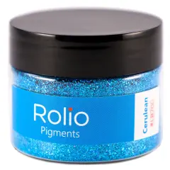 Rolio - 1 Jar Vibrant Holographic Glitter (Cerulean) - 1 oz