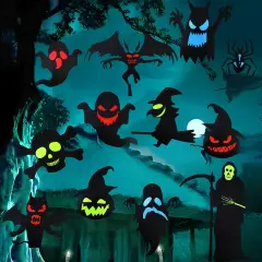 12 PCS Halloween Glow Party Hanging Swirls Decorations