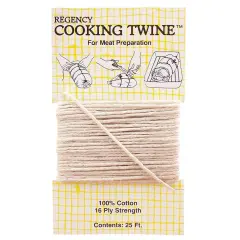 Regency 100% Cotton 25' Cooking Twine - Meat Poultry Preparation Butchers String