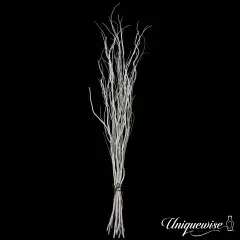 Uniquewise 12pc 59" Natural Dried Willow Twigs Ideal Sticks for DIY Crafts Decorative Stems Floral Arrangements Floor Vase Fillers Wedding Centerpieces Event Decorations and Home D&eacute;cor Accents, White