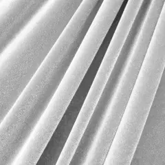 1 Yard Stretch Velvet Fabric Soft Medium Weight Sheen 4-Way Stretch 58/60" Width Silver