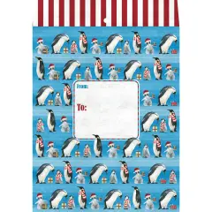 Pack/6: Penguins Theme Mailing Envelope - 9 x 1/2 x 12"