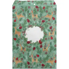 Pack/6: Reindeer Tapestry Theme Mailing Envelope - 9 x 1/2 x 12"