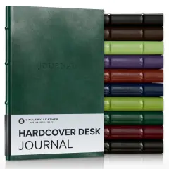 Hardcover Desk Journal by Gallery Leather - 8"x5.5" Acadia Green