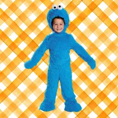 Baby Extra Deluxe Cookie Monster Costume Plush Jumpsuit and Headpiece