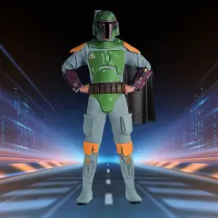 Boba Fett Star Wars Costume with Molded Helmet and Armor