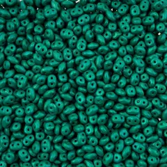 Matubo 2-Hole Czech Glass Crystal Alucolour Superduo Beads, 100g Emerald