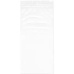 Plymor 5" x 10", 2 Mil with Hang-Hole Zipper Reclosable Plastic Bags