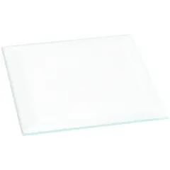 Plymor 2.5" Square, 3mm Thick Beveled Clear Glass