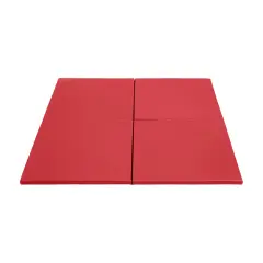 Play Patch Activity Mat Squares, Modular Playmat, 4-Pack Red